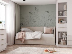 Диван-кровать Бенто (крем) в Черновке - chernovka.mebel-nsk.ru | фото