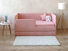 Диван-кровать Happy (коралловый) в Черновке - chernovka.mebel-nsk.ru | фото