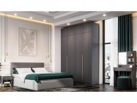 Гардеробная Эккервуд (графит) в Черновке - chernovka.mebel-nsk.ru | фото