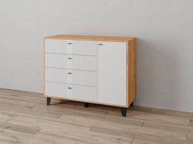 Комод «Катрин-13» (дуб крафт золотой/карбон фарфор) в Черновке - chernovka.mebel-nsk.ru | фото