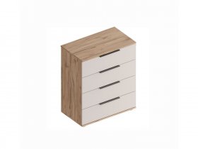 Комод с ящиками Сицилия (дуб альпийский/тефия) в Черновке - chernovka.mebel-nsk.ru | фото