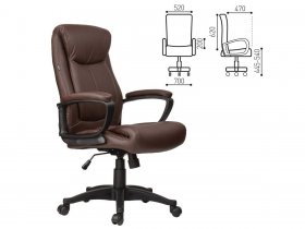 Кресло офисное BRABIX Enter EX-511, коричневое в Черновке - chernovka.mebel-nsk.ru | фото