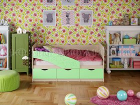 Кровать детская Бабочки 1,8 м в Черновке - chernovka.mebel-nsk.ru | фото