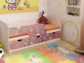 Кровать детская с ящиками 1,86 Минима Hello Kitty в Черновке - chernovka.mebel-nsk.ru | фото