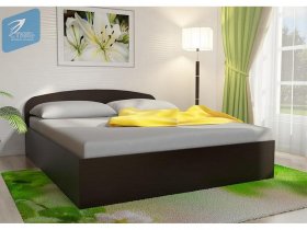 Кровать двуспальная 1,6м с подъем. мех. (венге) в Черновке - chernovka.mebel-nsk.ru | фото