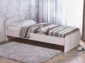 Кровать односпальная 80 с низкой спинкой (ясень шимо светлый) в Черновке - chernovka.mebel-nsk.ru | фото