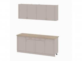 Кухонный гарнитур 2,0м Одетта (меланж/дуб сонома) в Черновке - chernovka.mebel-nsk.ru | фото