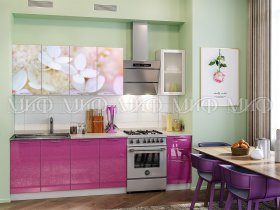 Кухонный гарнитур Вишневый цвет в Черновке - chernovka.mebel-nsk.ru | фото