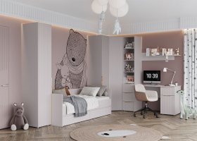Модульная детская «Тефия» (тефия/софт сантьяго) в Черновке - chernovka.mebel-nsk.ru | фото