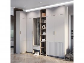 Модульная прихожая Пандора (кашемир/MF03) в Черновке - chernovka.mebel-nsk.ru | фото