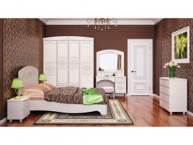 Модульная спальня Каролина в Черновке - chernovka.mebel-nsk.ru | фото