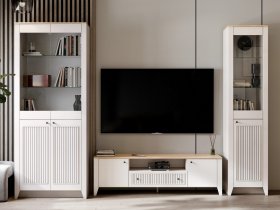Модульная стенка Валенсия в Черновке - chernovka.mebel-nsk.ru | фото