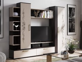 Стенка «Дакота» (венге/дуб молочный) в Черновке - chernovka.mebel-nsk.ru | фото