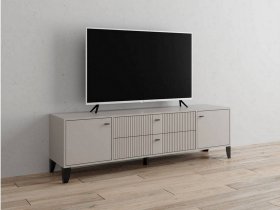 Тумба под ТВ Парус-10 (кашемир/сантьяго софт) в Черновке - chernovka.mebel-nsk.ru | фото