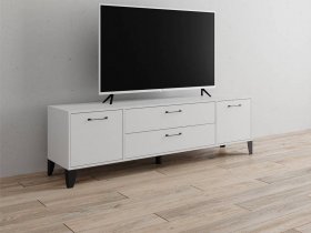 Тумба под ТВ Парус-13 (белый) в Черновке - chernovka.mebel-nsk.ru | фото